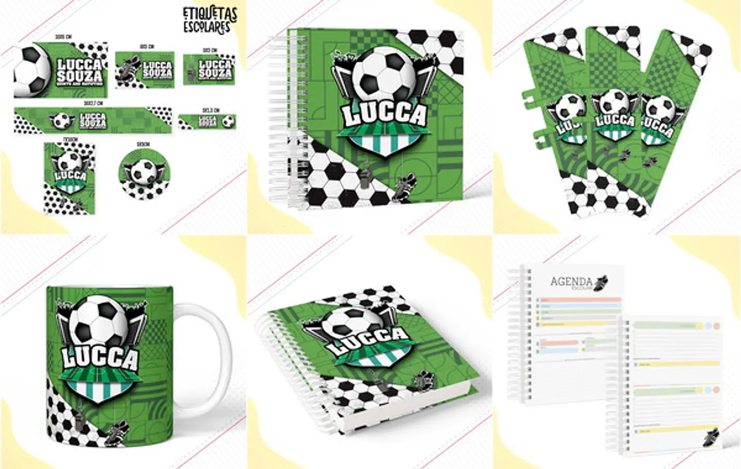 Arquivo Encadernação kit Escolar Futebol 1