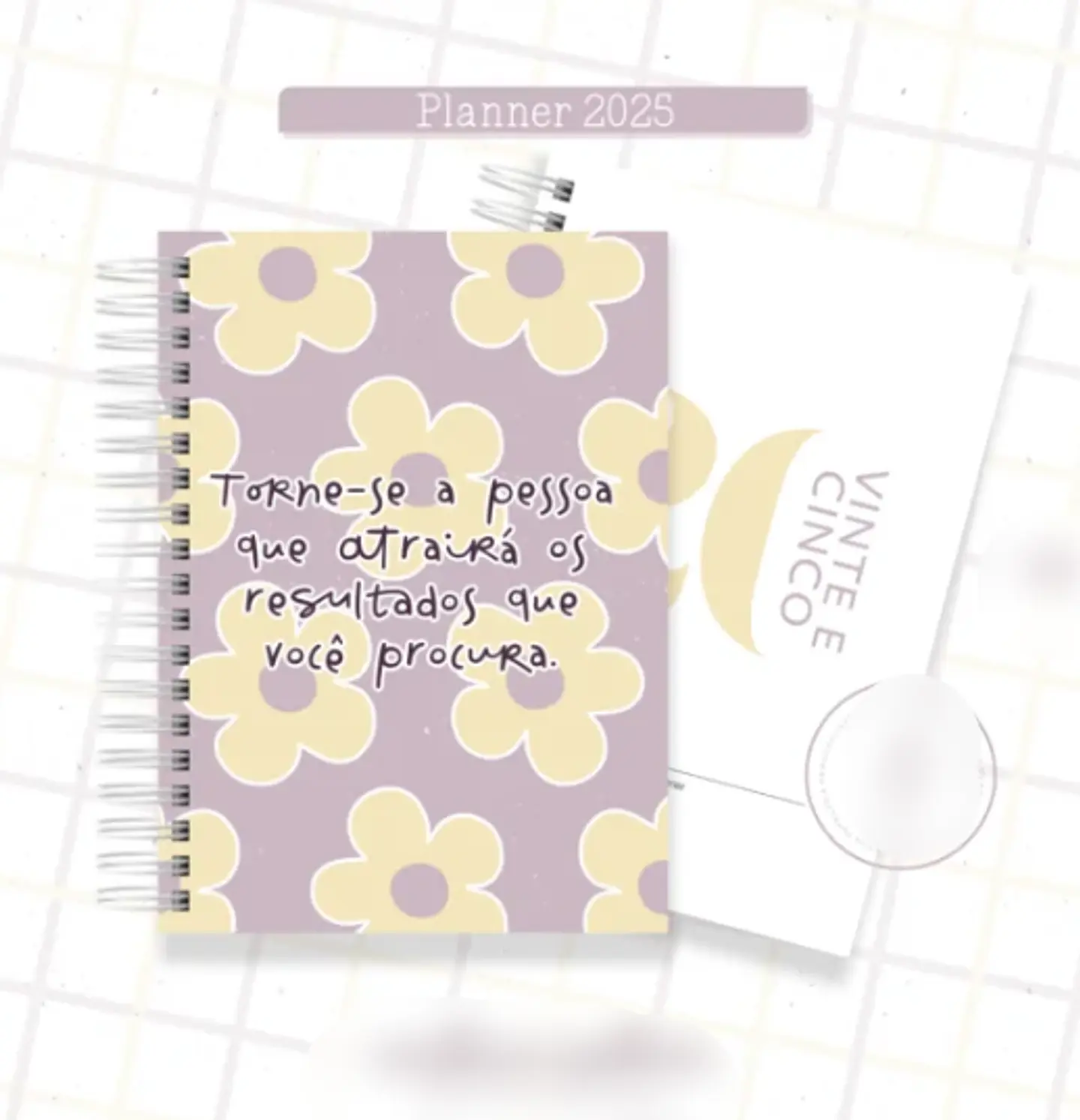 Arquivo Planner Floral 2025 Lilás e Amarelo - Criativa Afetiva 5