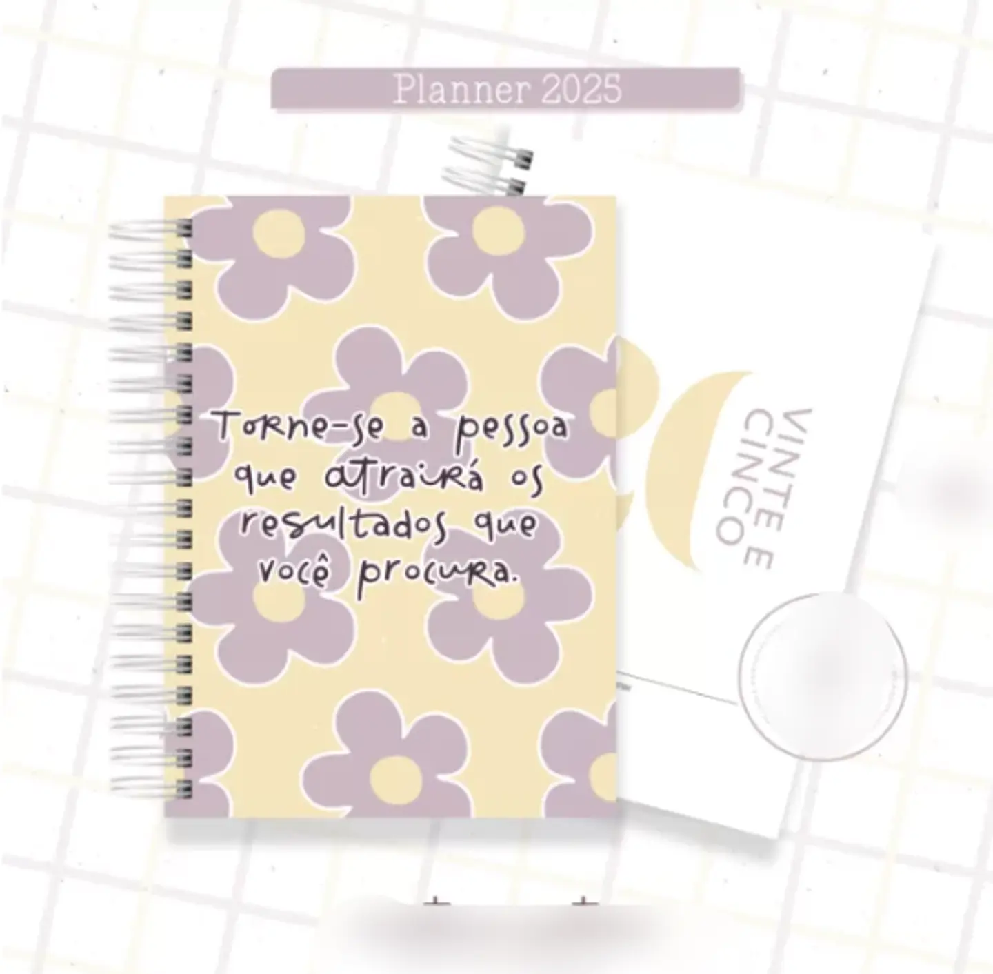 Arquivo Planner Floral 2025 Lilás e Amarelo - Criativa Afetiva 6