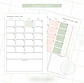 Arquivo Planner Floral 2025 Verde e Salmão - Criativa Afetiva - Thumbnail 5
