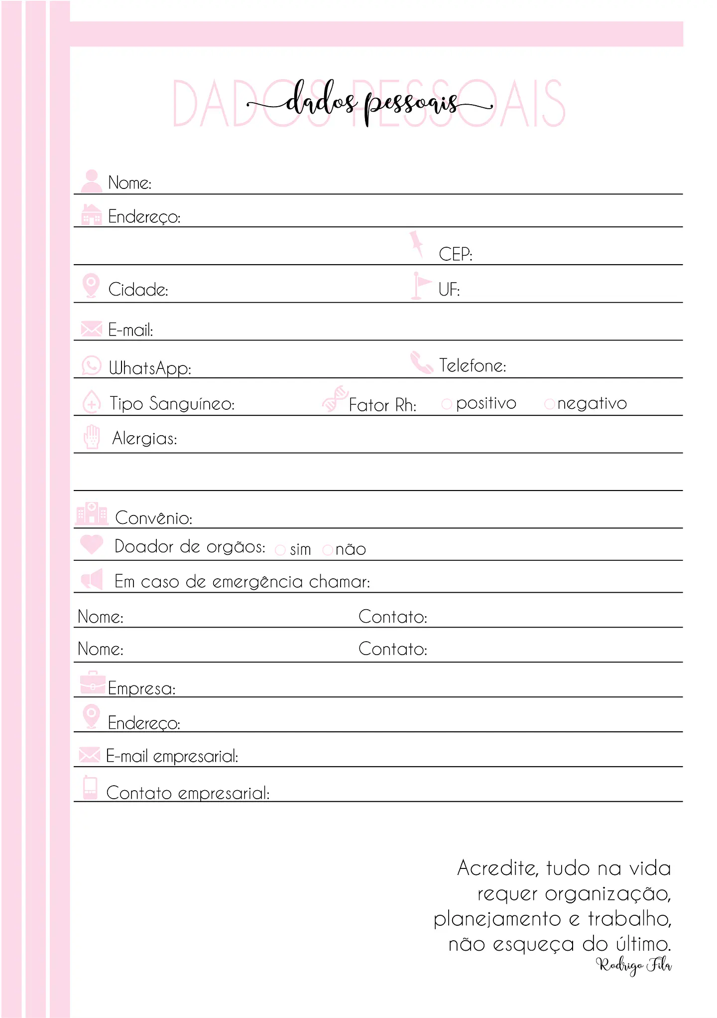 Arquivo Planner Financeiro Frases 2025 - BM ARQUIVOS 3