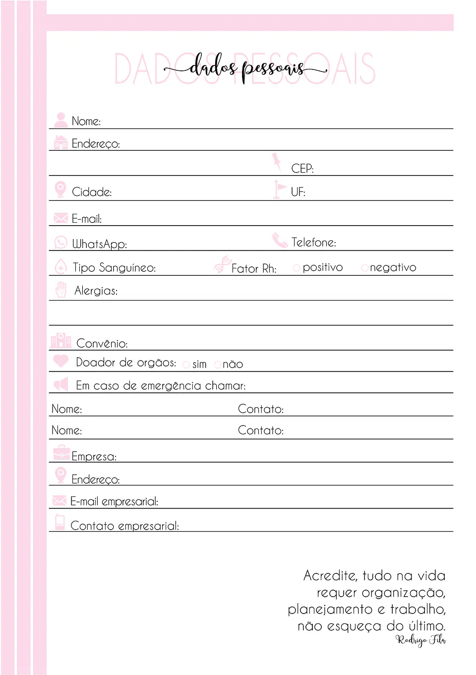 Arquivo Planner Financeiro Frases 2025 - BM ARQUIVOS 3