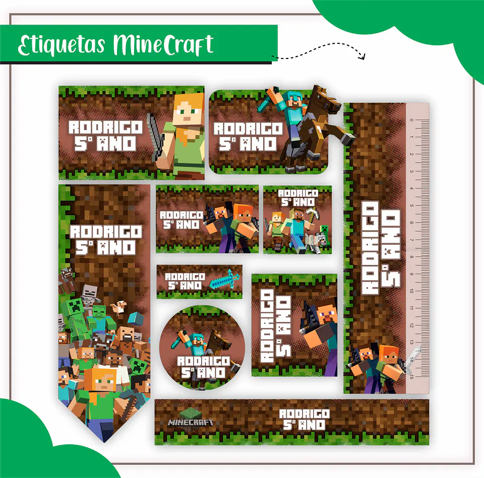 Arquivo Etiqueta Escola Menino Combo - Lina 8