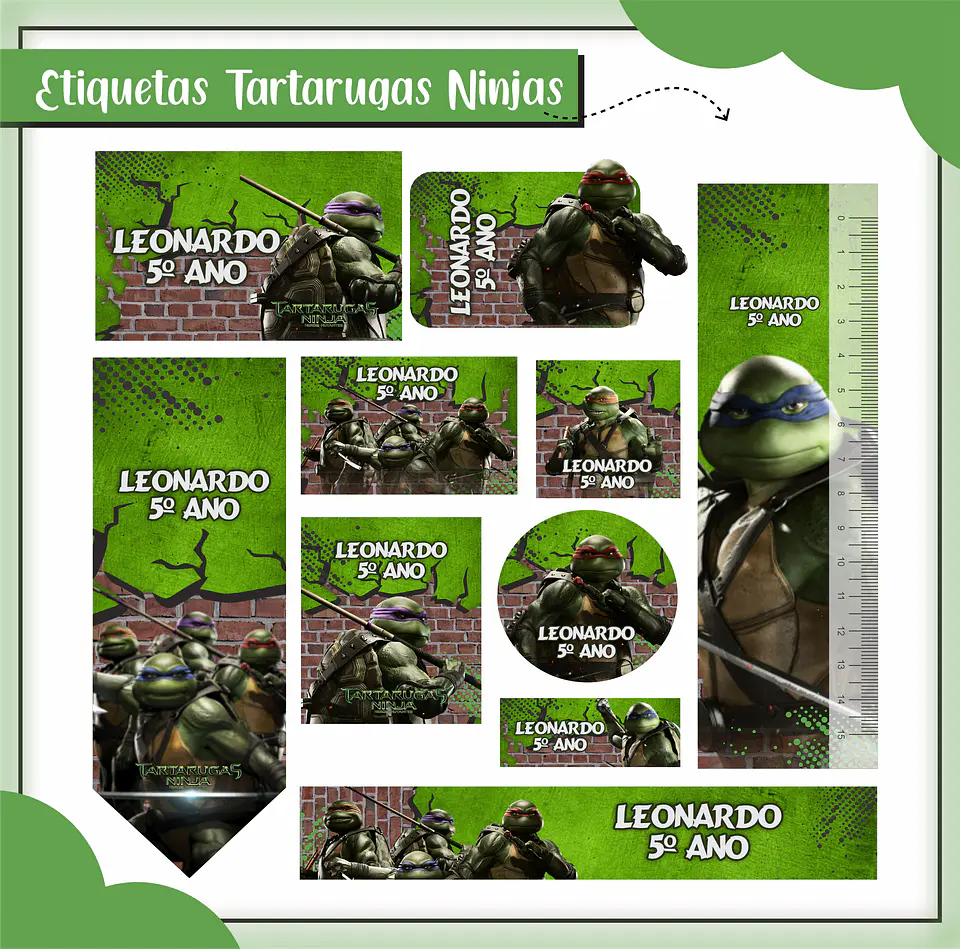 Arquivo Etiqueta Escola Menino Combo - Lina 19
