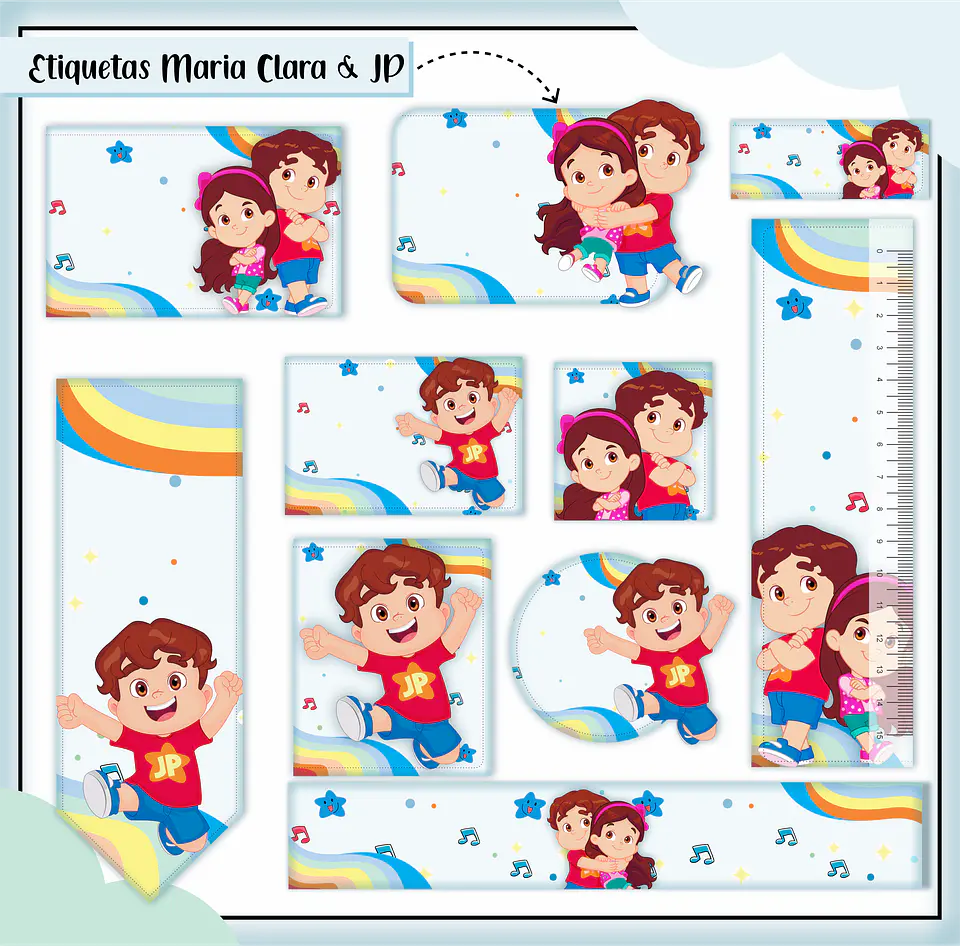 Arquivo Etiqueta Escola Menino Combo - Lina 22