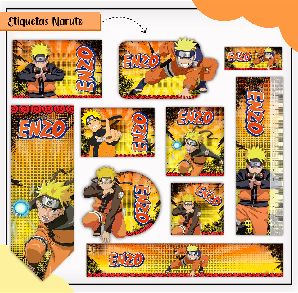 Arquivo Etiqueta Escola Menino Combo - Lina 33
