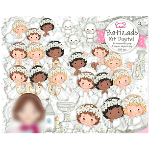 Kit Digital Anjinha batizado