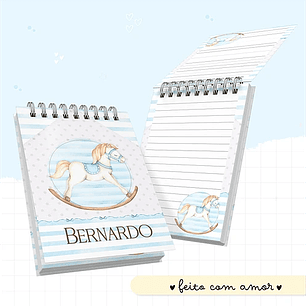 Arquivo Encadernação Baby Cavalinho Menino - Papel Amado