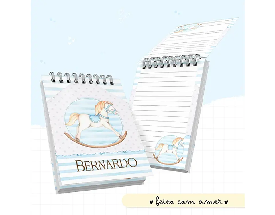 Arquivo Encadernação Baby Cavalinho Menino - Papel Amado 2