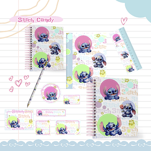 Arquivo Escolar Stitch Candy - LE POLY