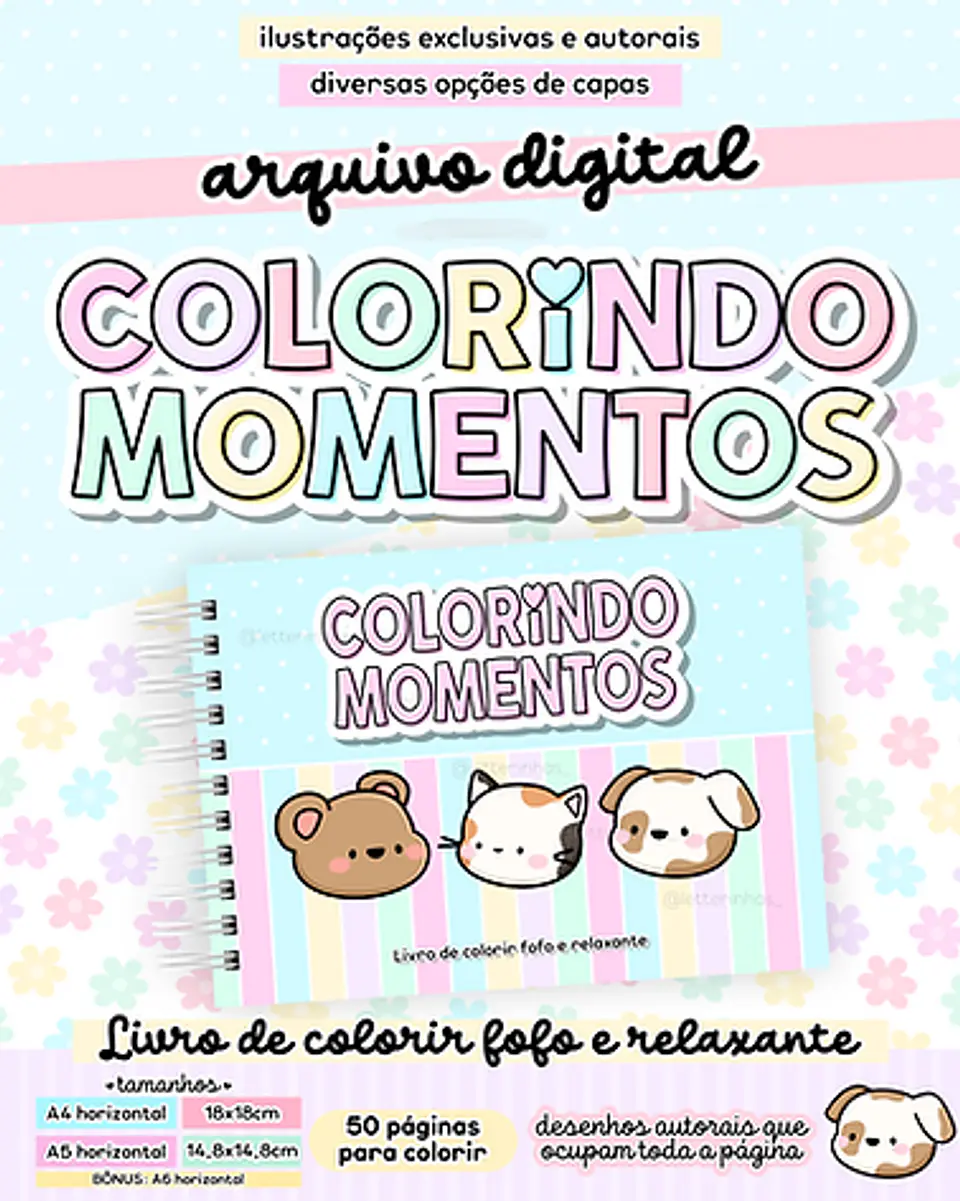 Arquivo Livro de Colorir Colorindo Momentos - LETTERINHAS 1