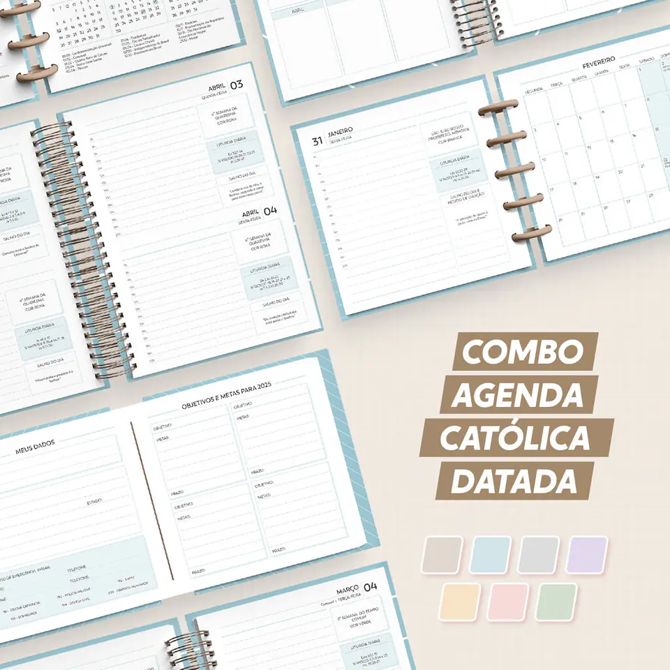 Arquivo Miolos Agenda Católica 2025 | Datada – A5 e Mini 1