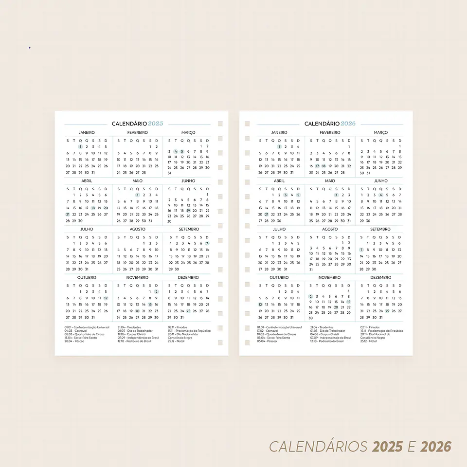 Arquivo Miolos Agenda Católica 2025 | Datada – A5 e Mini 14