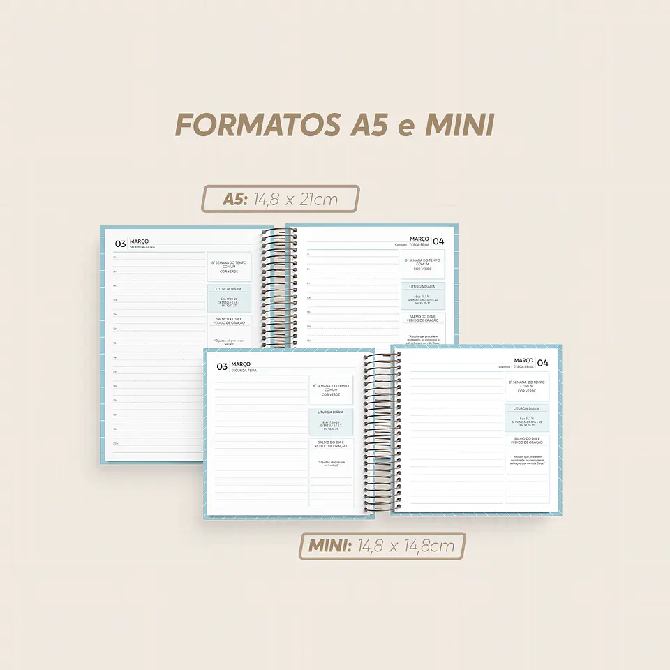Arquivo Miolos Agenda Católica 2025 | Datada – A5 e Mini 15