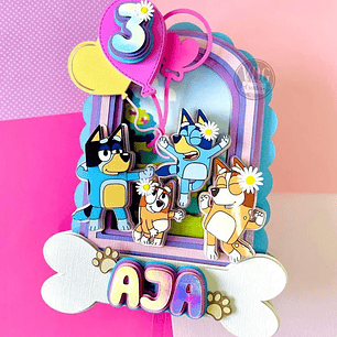 Arquivo Topo de Bolo Bluey