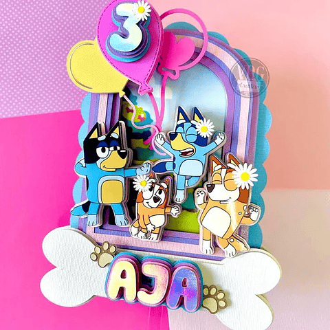 Arquivo Topo de Bolo Bluey