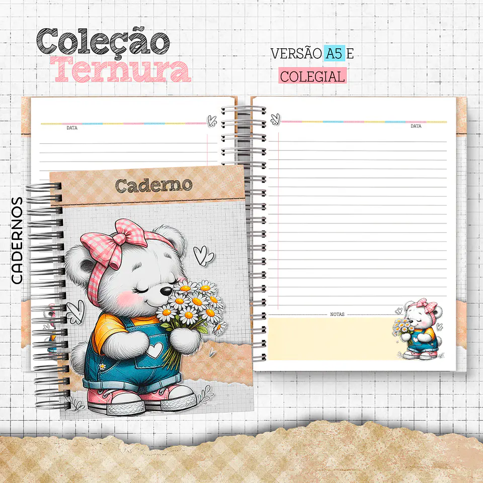 Arquivo Encadernação Coleção Ternura Ursinha - metarmopaper 7