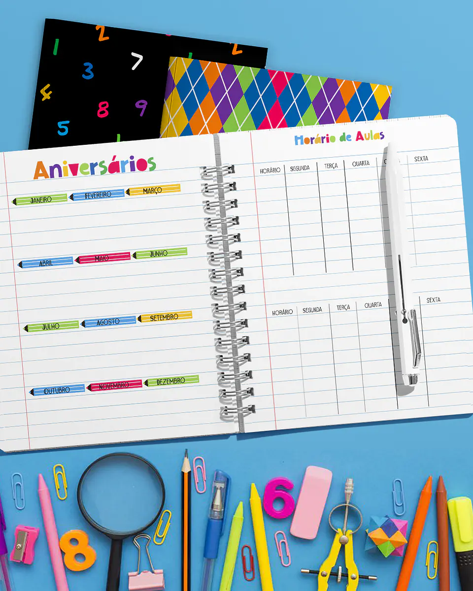 Arquivo Combo Agenda Escolar 2025 - BICHO PAPEL 3