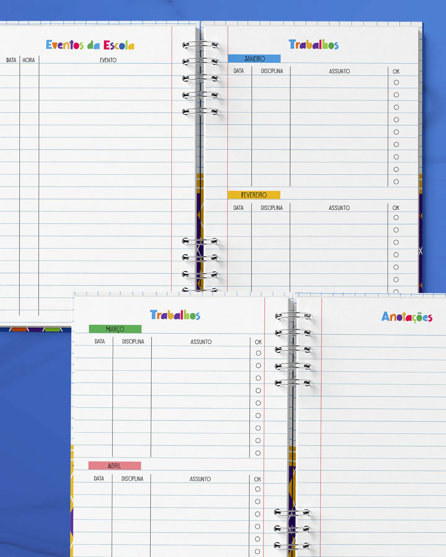 Arquivo Combo Agenda Escolar 2025 - BICHO PAPEL 9