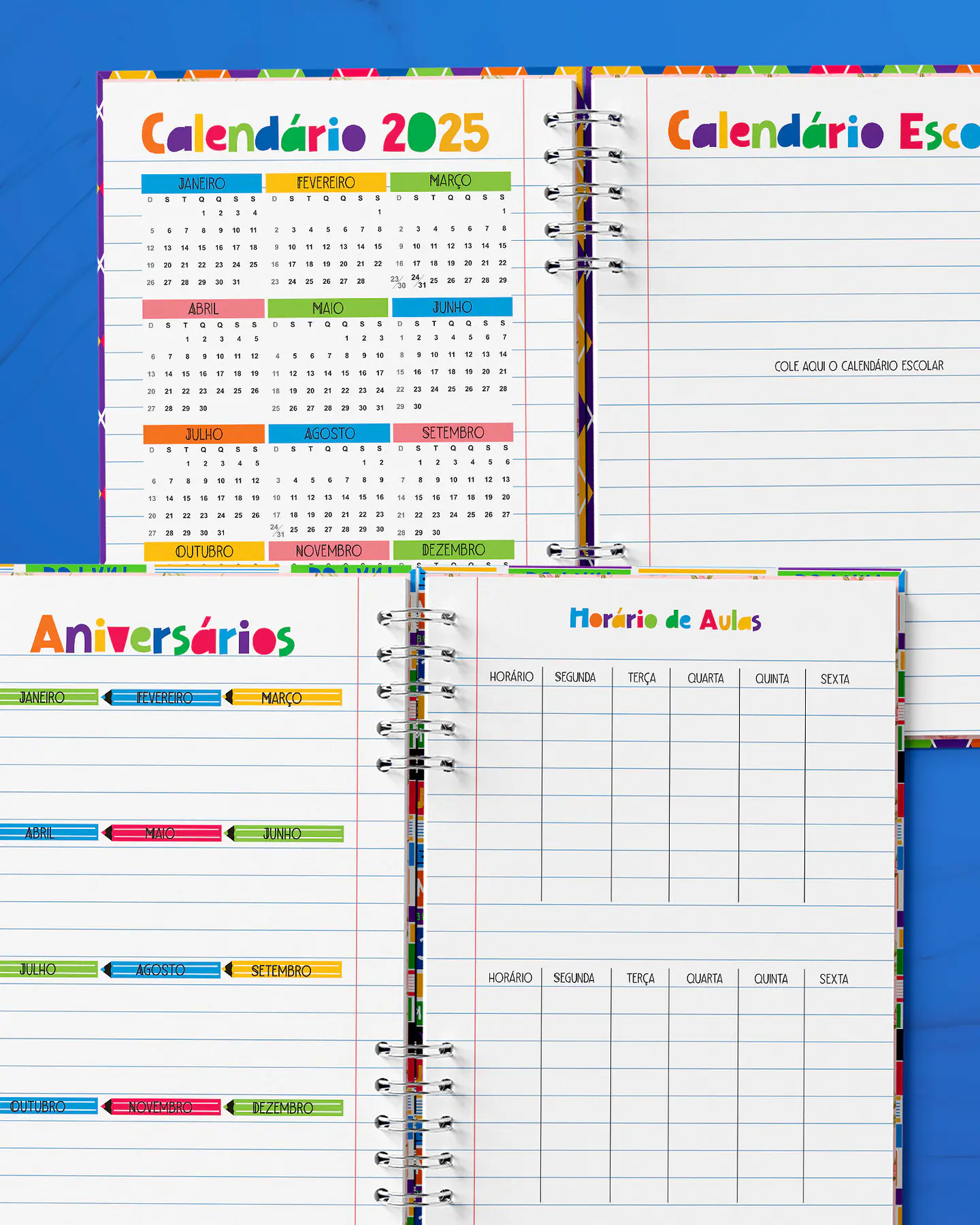 Arquivo Combo Agenda Escolar 2025 - BICHO PAPEL 10