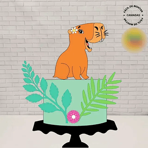 Arquivo Topo de Bolo Capivara - EM CAMADAS