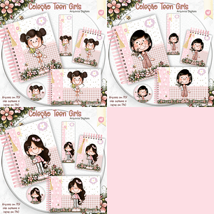 Arquivo Encadernação Kit Teen Girls Meninas - ARTS CRYS