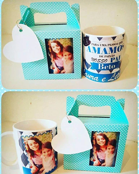 Arquivo de Corte Caixa Caneca Molde