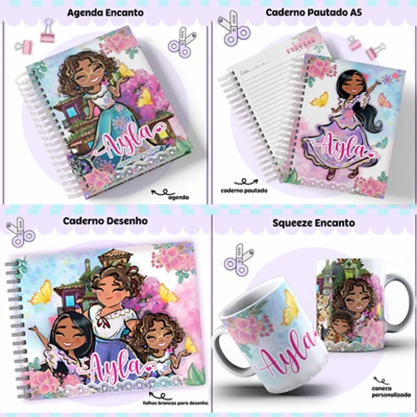 Arquivo Escolar Combo Encanto - LINA 1