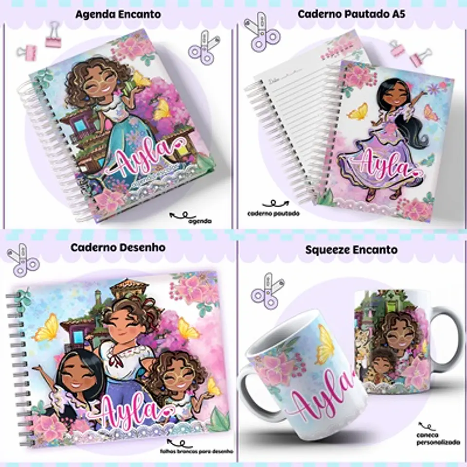 Arquivo Escolar Combo Encanto - LINA 1