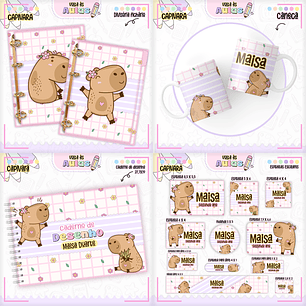 Arquivo Escolar Capivara + Miolos Agenda Neutros 2025 - LINA