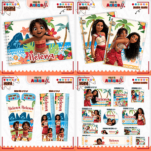 Arquivo Escolar Combo Moana Miolos Agenda Neutros 2025 - LINA