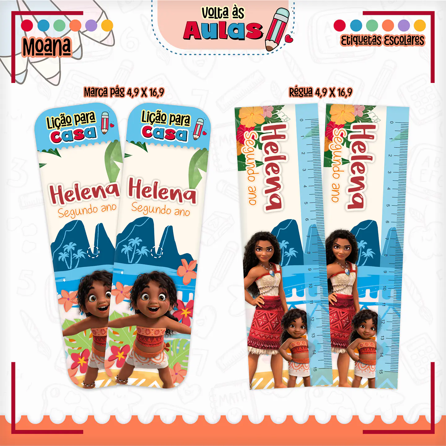 Arquivo Escolar Combo Moana Miolos Agenda Neutros 2025 - LINA 6