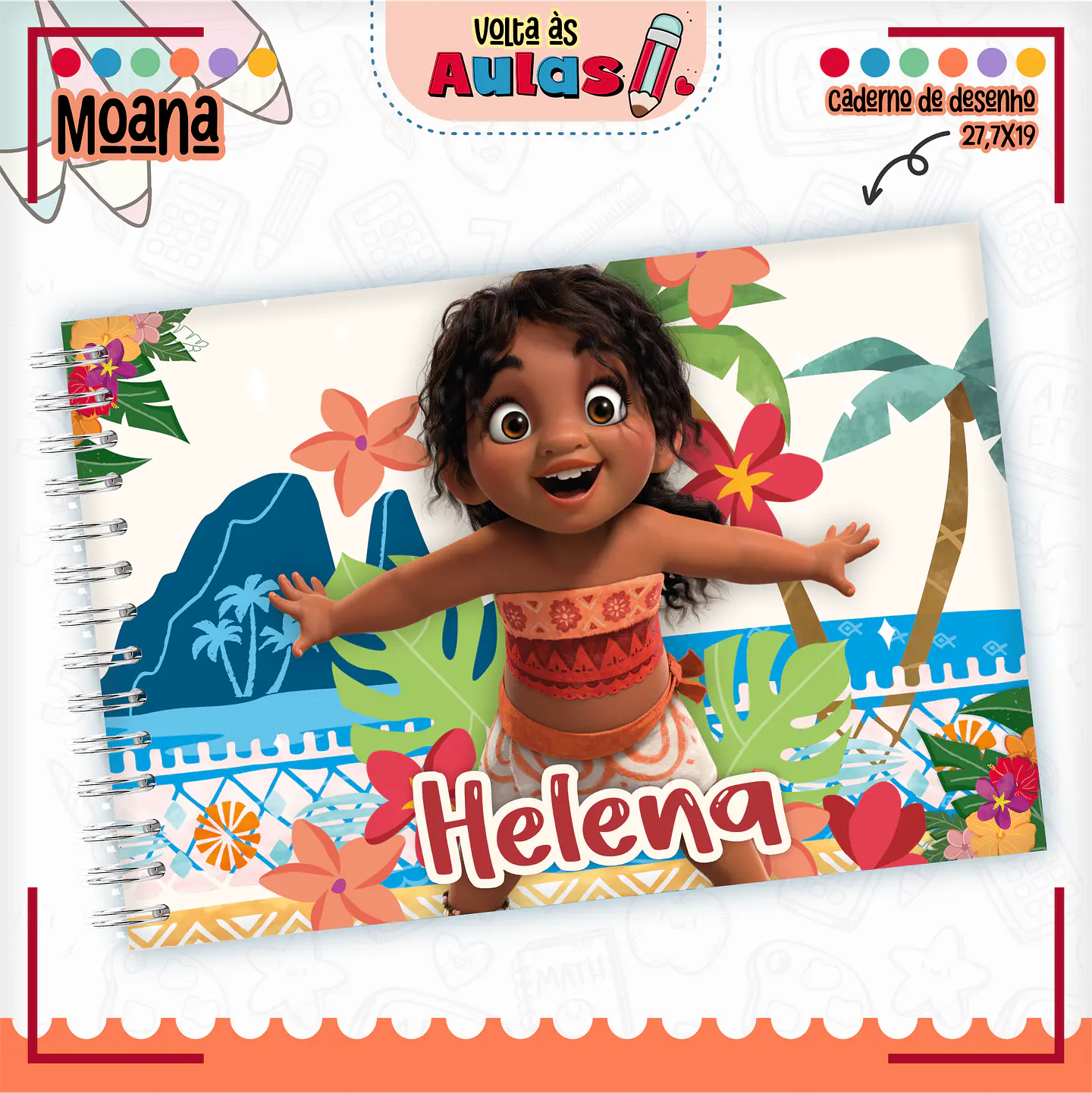 Arquivo Escolar Combo Moana Miolos Agenda Neutros 2025 - LINA 7