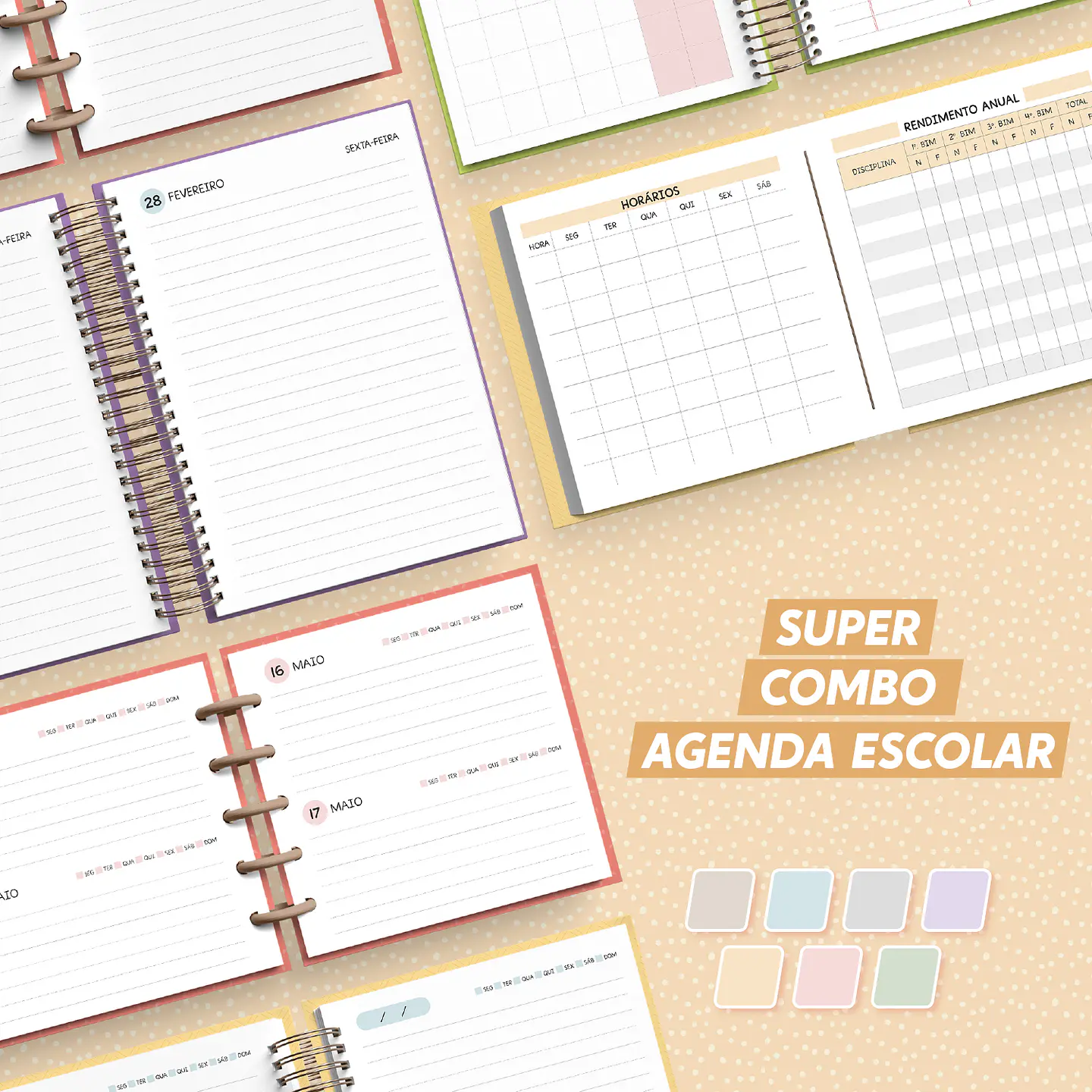 Arquivo Super Combo de Agenda Escolar 2025 - NILMARA 1