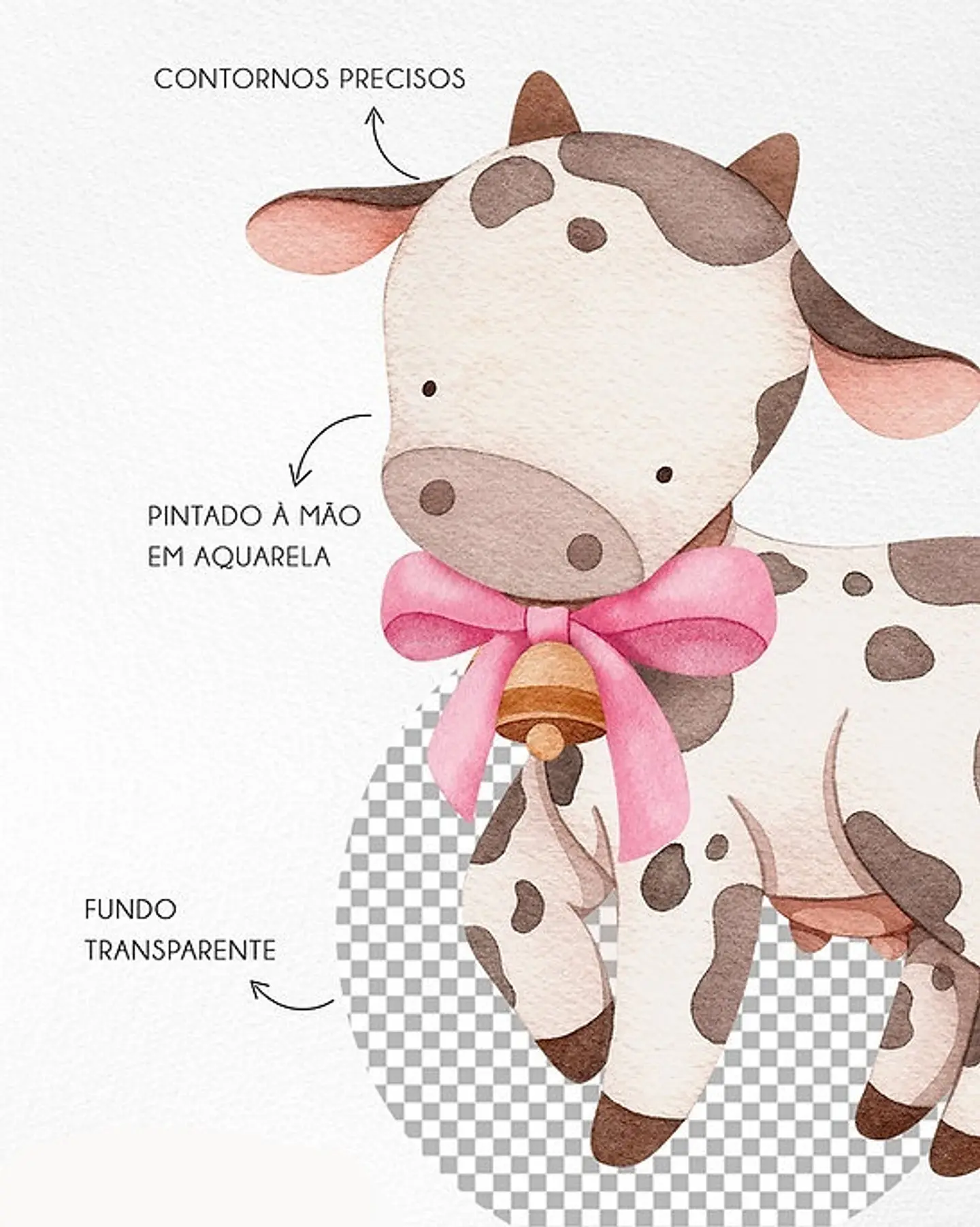 Kit Digital Fazendinha Rosa Aquarela - NI ESTUDIO 2
