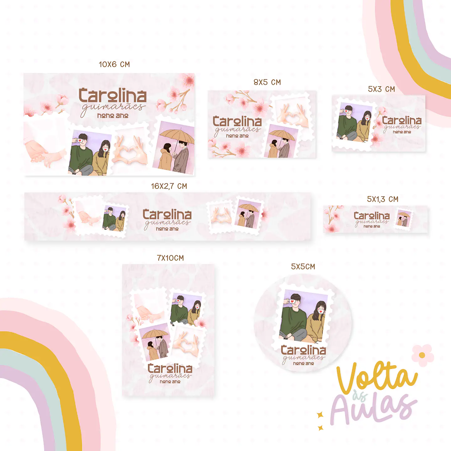 Arquivo Etiqueta Escolar Dorama 1