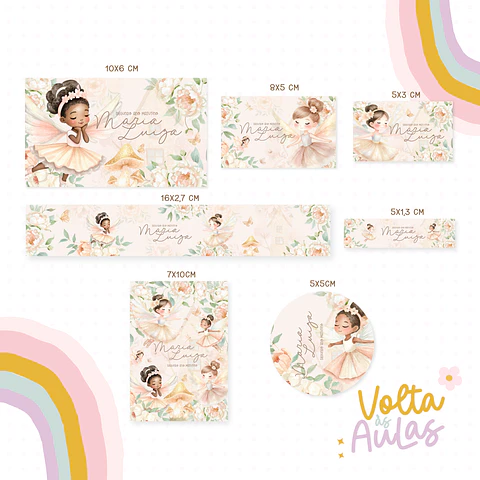 Arquivo Etiqueta Escolar Jardim das Fadas