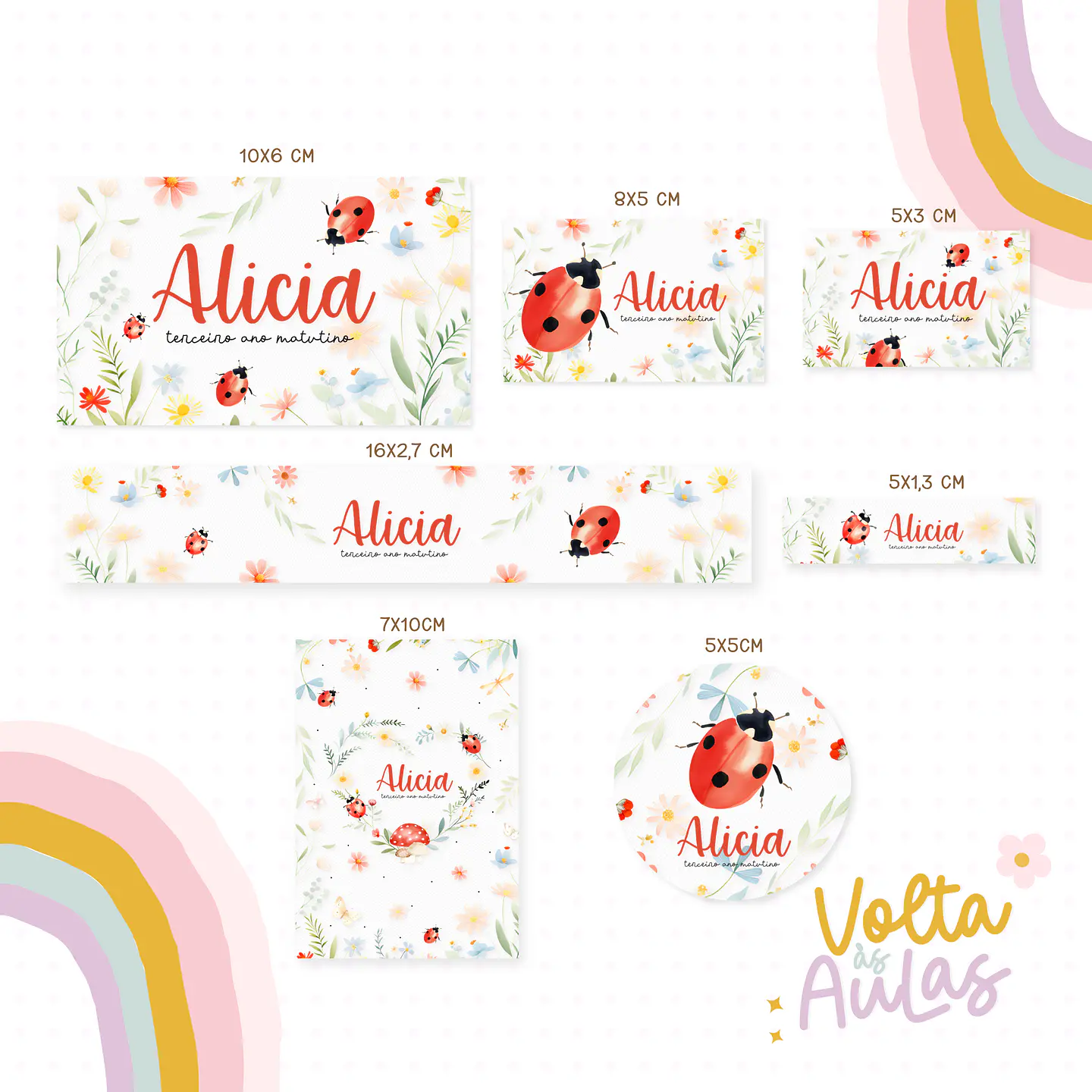 Arquivo Etiqueta Escolar Joaninha 1