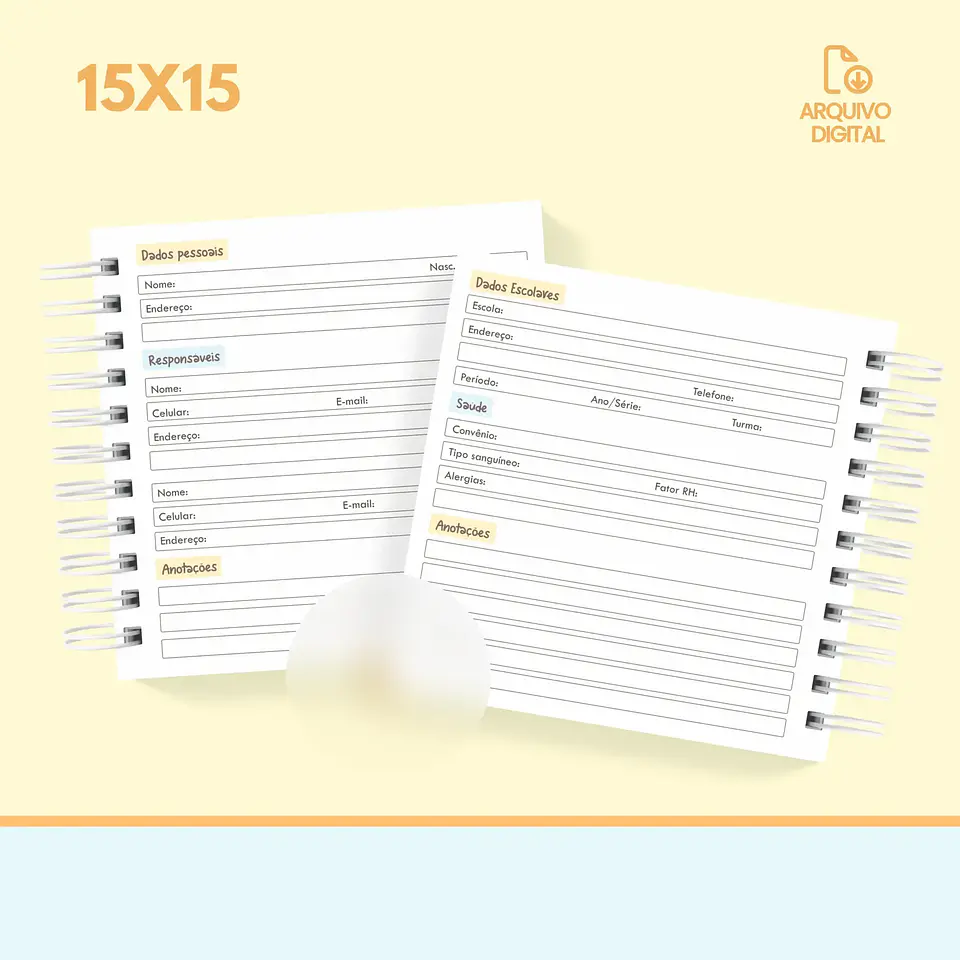 Arquivo Agenda Escolar 2025 Mini Quadrada 1DPP - Sara 4