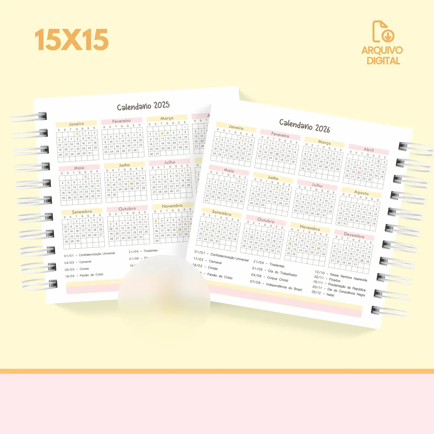 Arquivo Agenda Escolar 2025 Mini Quadrada 1DPP - Sara 5