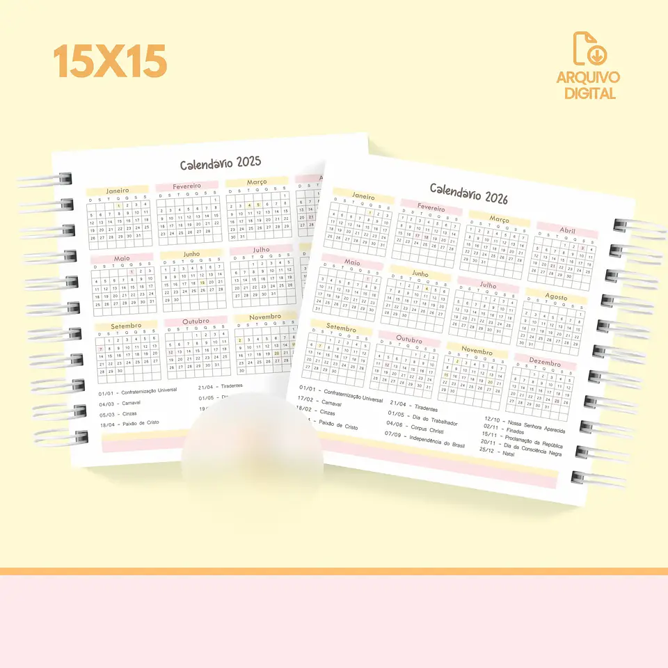 Arquivo Agenda Escolar 2025 Mini Quadrada 1DPP - Sara 5