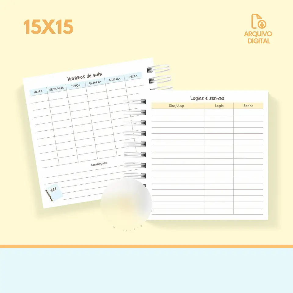 Arquivo Agenda Escolar 2025 Mini Quadrada 1DPP - Sara 10