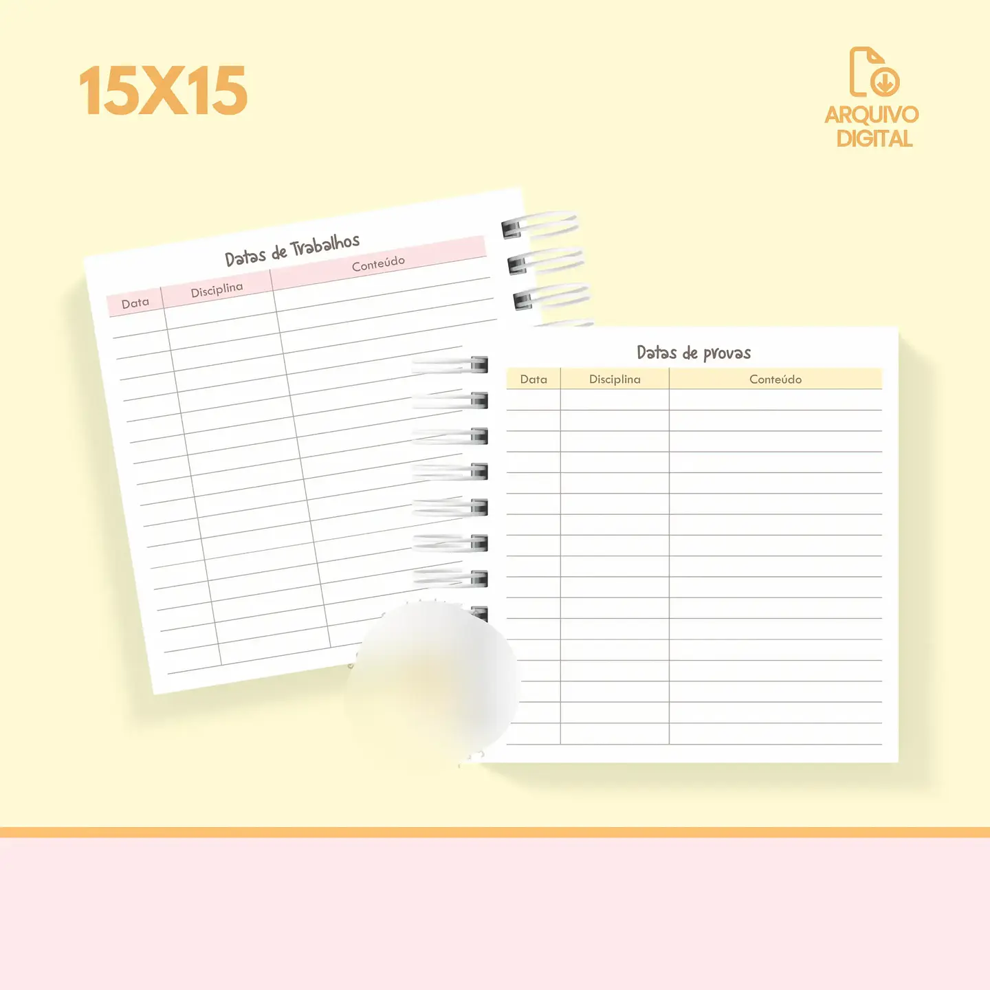 Arquivo Agenda Escolar 2025 Mini Quadrada 1DPP - Sara 11