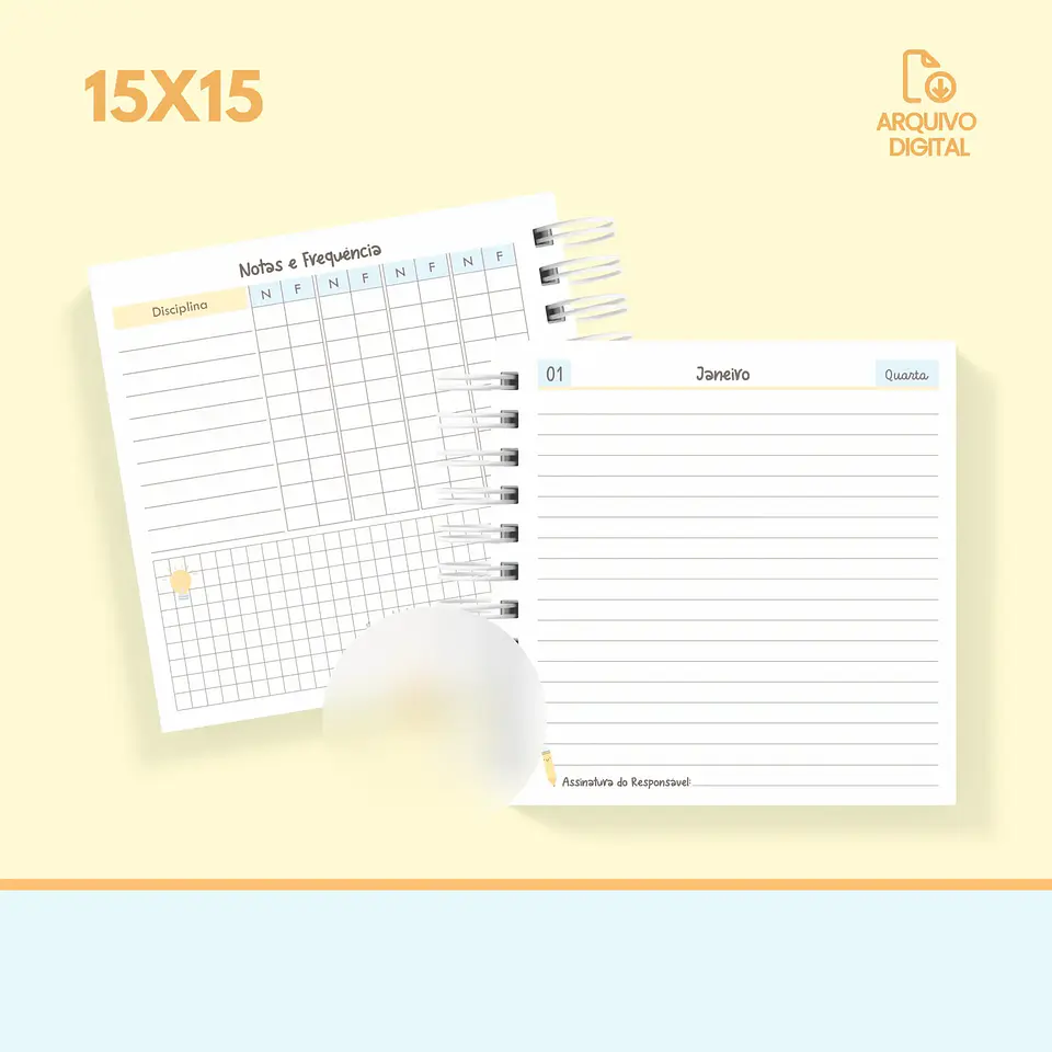 Arquivo Agenda Escolar 2025 Mini Quadrada 1DPP - Sara 14