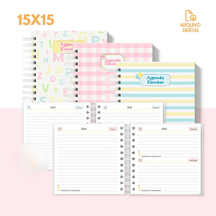 Arquivo Agenda escolar 2025 mini quadrada – 1 DPP com sáb e dom juntos - SARA