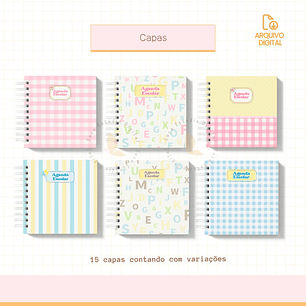 Arquivo Agenda escolar 2025 mini quadrada – 1 DPP com sáb e dom juntos - SARA