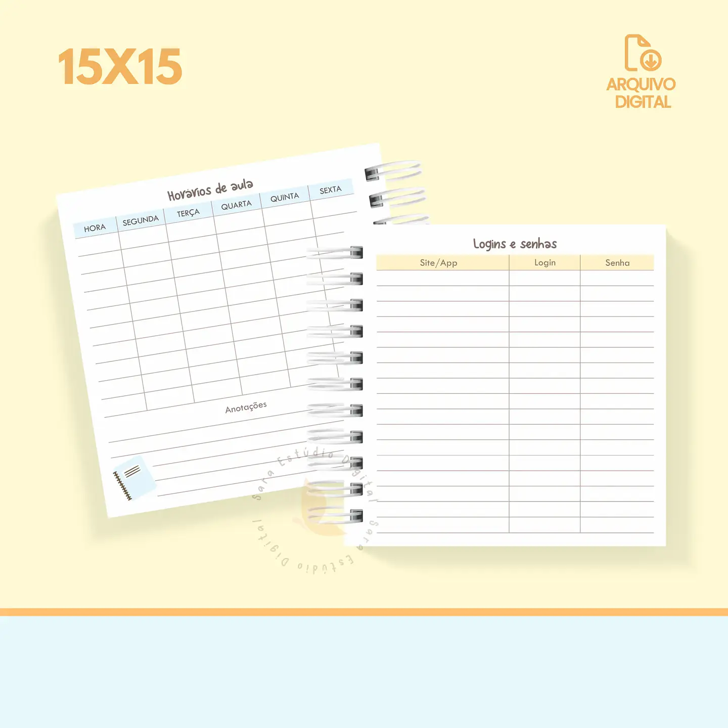 Arquivo Agenda escolar 2025 mini quadrada – 1 DPP com sáb e dom juntos - SARA 3