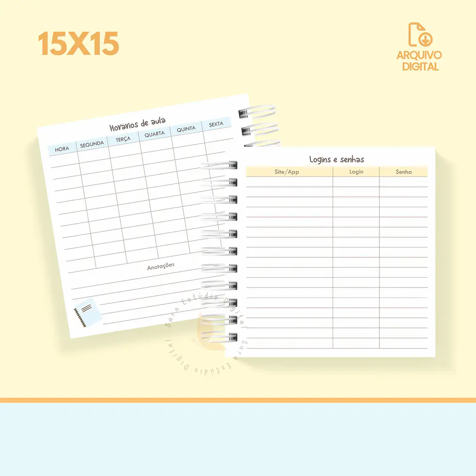 Arquivo Agenda escolar 2025 mini quadrada – 1 DPP com sáb e dom juntos - SARA 3
