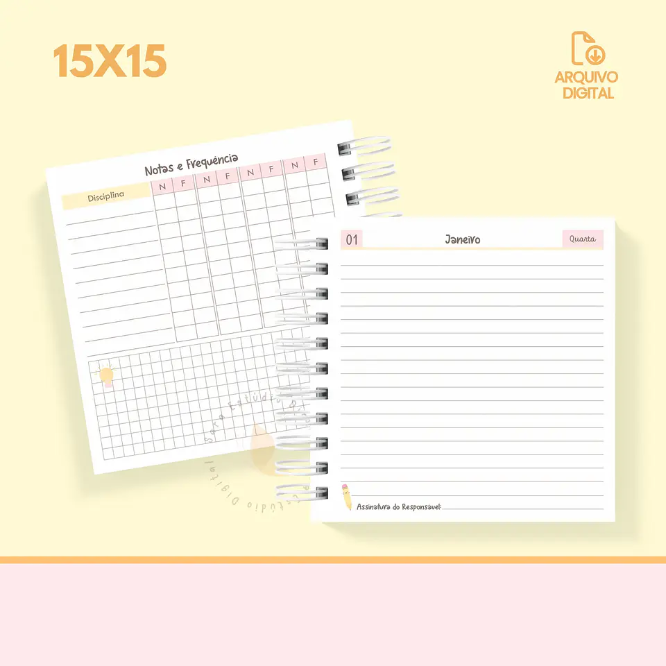 Arquivo Agenda escolar 2025 mini quadrada – 1 DPP com sáb e dom juntos - SARA 6