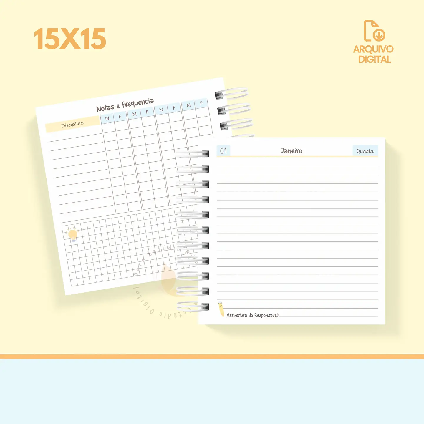 Arquivo Agenda escolar 2025 mini quadrada – 1 DPP com sáb e dom juntos - SARA 7